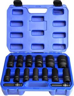 De Neers De Neers 1/2 Drive Hex Deep/Long Impact Socket 10-32mm DN-15 (Pack of 1) Socket Set