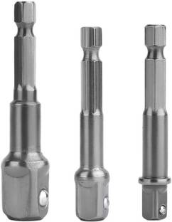 uptodatetools 1/4" 3/8" 1/2" Hex Shank Ball Joint Sleeve Universal Impact Adapter Socket Set
