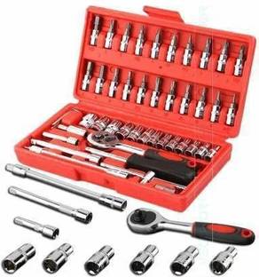 SMBT 46 in 1 Pcs Tool Kit & Screwdriver and Socket Set maintainance kit Socket Set