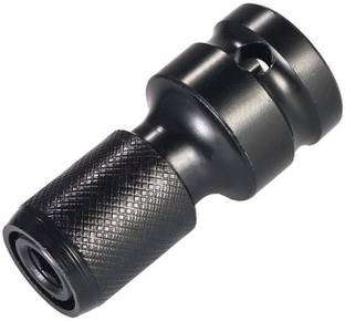 AS TOOL CENTER 1/2 Inch Square Drive To 1/4 Inch Hex Female Socket Adapter Quick Release Chuck Converter Drill Chucks