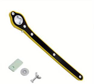 Shopeleven Labor-saving Wrench, Car Ratchet Wrench, Stainless Steel Hand Rocker Wrench Socket Set