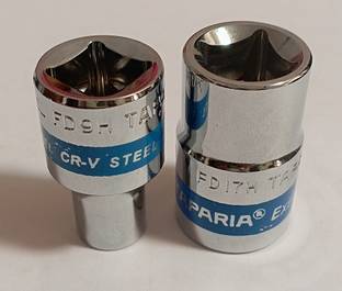 TAPARIA 1/2" Square Drive Flank Drive GOTI 9MM & 17MM Socket Set