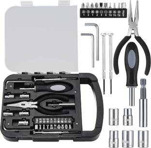 Calldrishe Electric Socket Screwdriver Tool Set 22Piece Tool Kit for Men Home and Household Socket Set