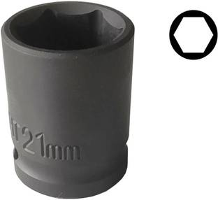 High Q 21 MM 1/2" SQUARE DRIVE IMPACT HEX LONG SOCKET Socket Set