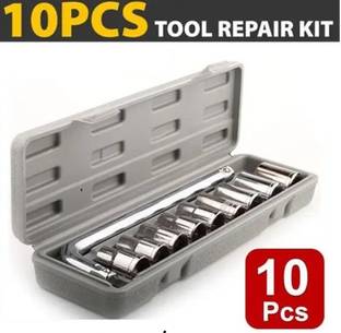 Dazzel Flex Premium Quality Durable Tool Socket set of 10 for Multi purpose Use . Socket Set