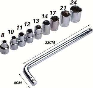 ValueShop 10 Pieces Hand Tools Wrench Set Spanner Set Tool Kit Socket Set