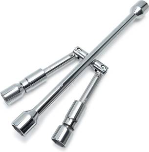 Probero Folding Socket Wrench Cross Wrench for 17 19 21 23mm Lug Nuts Tire Change Tool Socket Set