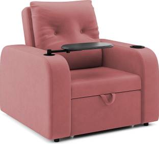 WESTIDO Stack 1 Seater Single Solid Wood Pull Out Sofa Cum Bed