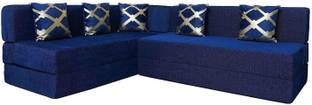 TAPODHANI INTERNATIONAL L Shaped 5 Seater Double Foam Fold Out Sofa Cum Bed