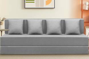 Screw & Art 4 Seater Single Foam Fold Out Sofa Cum Bed