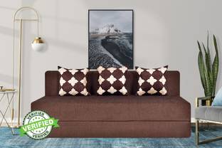 Little Smile Little Smile-5X6 Comfort for All with 3 3 Seater Double Foam Fold Out Sofa Cum Bed