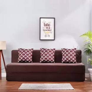 Expecting Smile For 3 Person 3 Seater Double Foam Fold Out Sofa Cum Bed