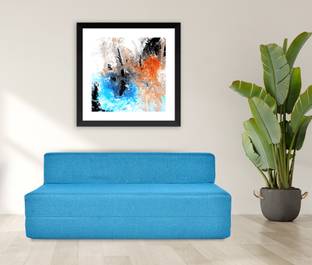 Friends Life Fashion Life-5X6 Comfort for All for 3 Person 3 Seater Double Foam Fold Out Sofa Cum Bed