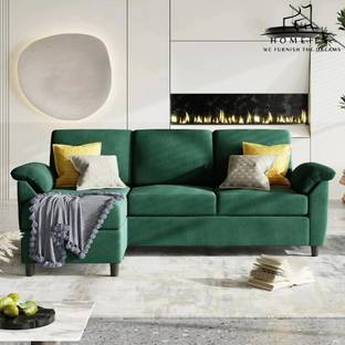Homeify Elora 3-Seater Sofa Interchangeable Couch Sofa Set for Living Room Fabric 3 Seater  Sofa