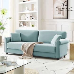 Homeify Blos 3 Seater Modern Comfy Sofa Set for Living Room Fabric 3 Seater  Sofa