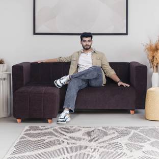 Seventh Heaven Tokyo with 1 Ottoman, Chenille Molfino Fabric 4 Seater  Sofa