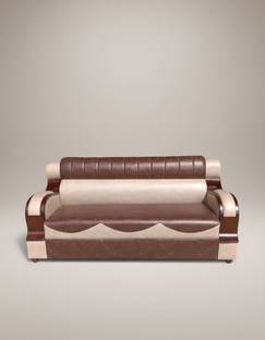 Radhakrishna professor brown Fabric 3 Seater  Sofa