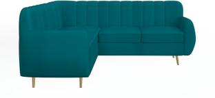 Wakeup India Hazy Pocket Spring Cushion Sofa Set 5 Seater Fabric RHS L Shape Sofa Fabric 5 Seater  Sofa