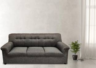 Salman's Oak Gry3 Fabric 3 Seater  Sofa