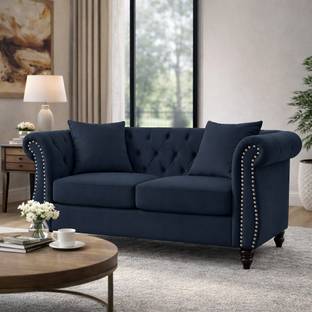 sofynest Modern Tufted Design Sofa 2 Seater Fabric 2 Seater  Sofa