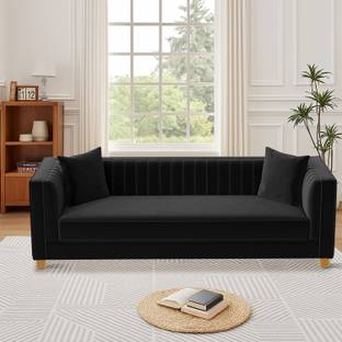 Flipkart Perfect Homes Wooden 3 Seater Sofa Fabric 3 Seater  Sofa