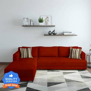 Bharat Lifestyle Marina Fabric 6 Seater  Sofa