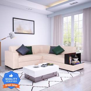 Flipkart Perfect Homes Conwy L Shape RHS Leatherette 5 Seater  Sofa