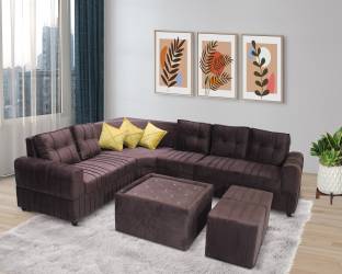Urban Daily Amore L Shape for Living Room Fabric 8 Seater  Sofa