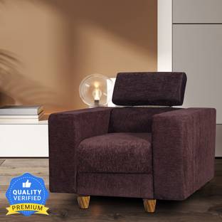 Seventh Heaven Berlin 1 Seater Sofa, Extra Spacious, Chenille Molfino Fabric: 2 Year Warranty Fabric 1 Seater  Sofa