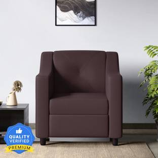 Godrej Interio Monarch Leatherette 1 Seater  Sofa