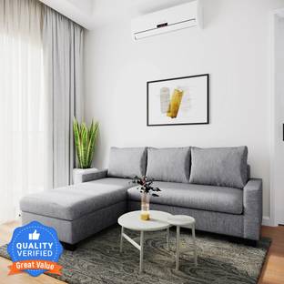 Flipkart Perfect Homes Porto L Shape Fabric 5 Seater  Sofa