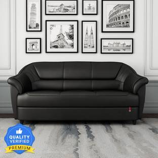 Durian Berry Leatherette 3 Seater  Sofa