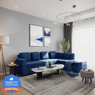 Wakefit Skiver Fabric 6 Seater  Sofa