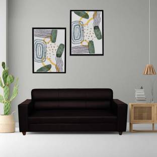 Enlay Leatherette 3 Seater  Sofa