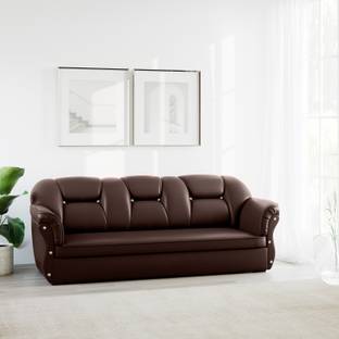 Flipkart Perfect Homes Bella Leatherette 3 Seater  Sofa