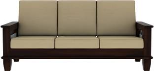 Vinod Furniture Solid Sheesham Wood Three Seater Sofa For Living Room , Hotel , Office . Fabric 3 Seater  Sofa
