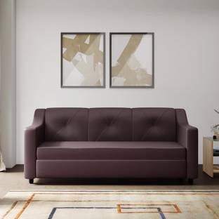Godrej Interio Monarch Leatherette 3 Seater  Sofa