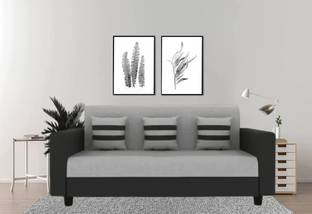 sugandha Premium Quality Jute Fabric 3 Seater  Sofa