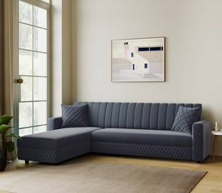 RM HOME Oliver LHS Fabric 6 Seater  Sofa