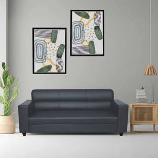 Enlay Leatherette 3 Seater  Sofa