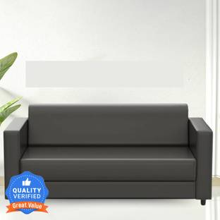 RM HOME Box sofa Leatherette 3 Seater  Sofa