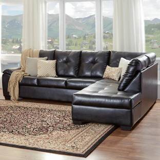 Comfort Couch Vera 5 Seater Faux Leather Sectional Sofa for Living Room Leatherette 5 Seater  Sofa