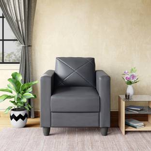 Godrej Interio Quad Leatherette 1 Seater  Sofa