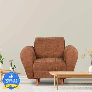 Seventh Heaven Milan 1 Seater Sofa, Chenille Molfino Fabric: 1 Year Warranty Fabric 1 Seater  Sofa