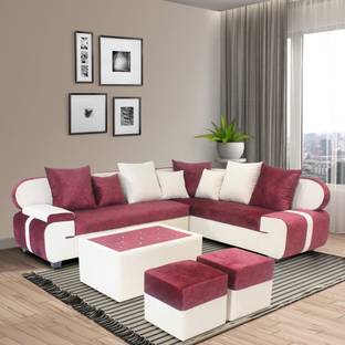 Urban Daily Alice L Shaped Fabric 7 Seater  Sofa