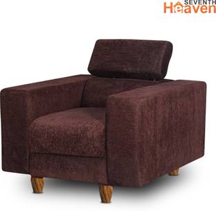 Seventh Heaven Berlin 1 Seater Sofa, Extra Spacious, Chenille Molfino Fabric: 2 Year Warranty Fabric 1 Seater  Sofa