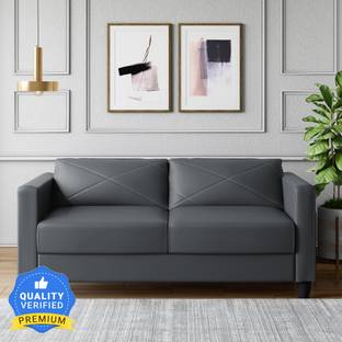 Godrej Interio Quad Leatherette 3 Seater  Sofa