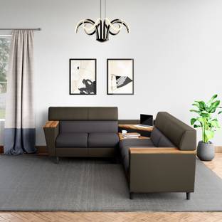 Godrej Interio Vertex Leatherette 5 Seater  Sofa