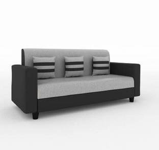 TIRTHANKARA Fabric 3 Seater  Sofa