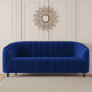 CARLTON LONDON Amelia Tufted Back Fabric 3 Seater  Sofa